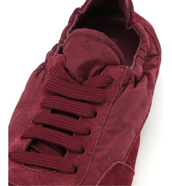  「MOLLINI BRINKLE-DJMO BURGANDY SUEDE FABLIC：スニーカー」|スニーカー|