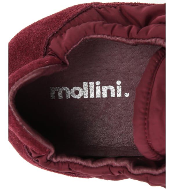  「MOLLINI BRINKLE-DJMO BURGANDY SUEDE FABLIC：スニーカー」|スニーカー|