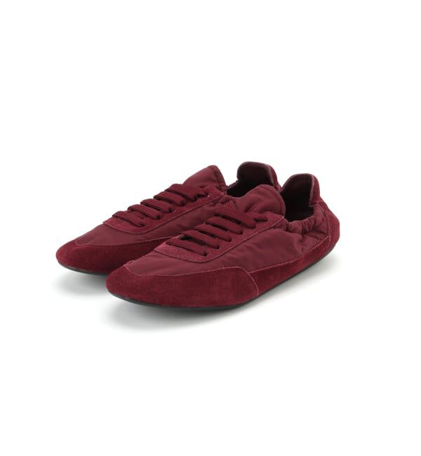  「MOLLINI BRINKLE-DJMO BURGANDY SUEDE FABLIC：スニーカー」|スニーカー|