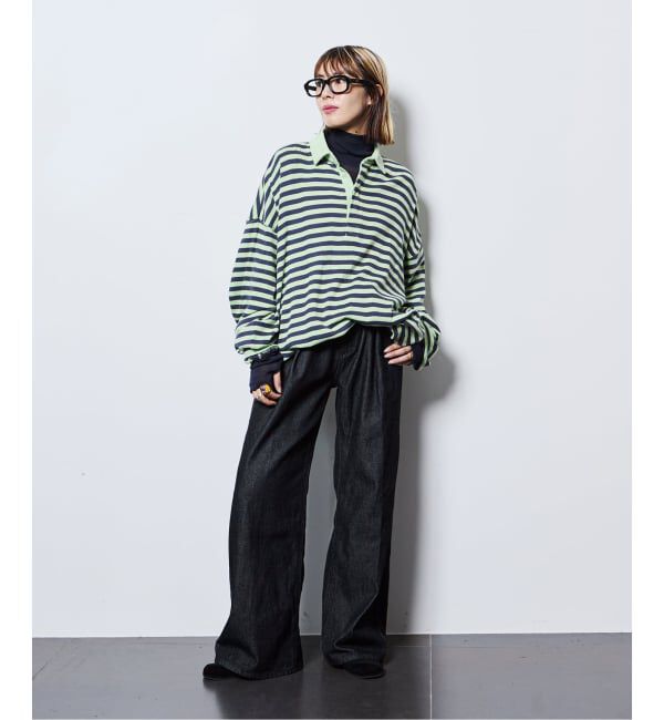  「《追加予約6》SHEER HIGH NECK TOP：カットソー」|Tシャツ・カットソー|