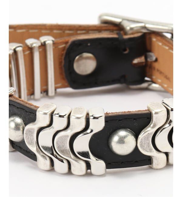 EYETHINK「OUR LEGACY  WAVE BRACELET Black Chromexcel Leathe」|ブレスレット・バングル|