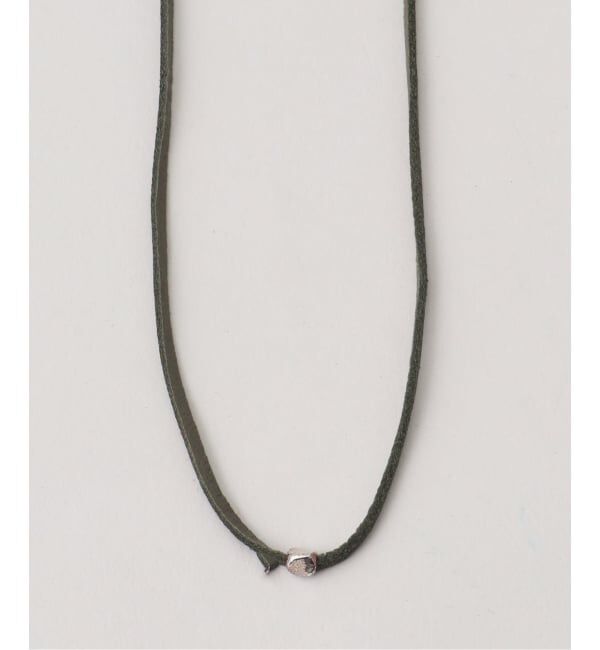 IENA LA BOUCLE「FIVE EIGHTHS ファイブエイス 別注Wisper hide チョーカー NE-25084」|ネックレス|カーキ