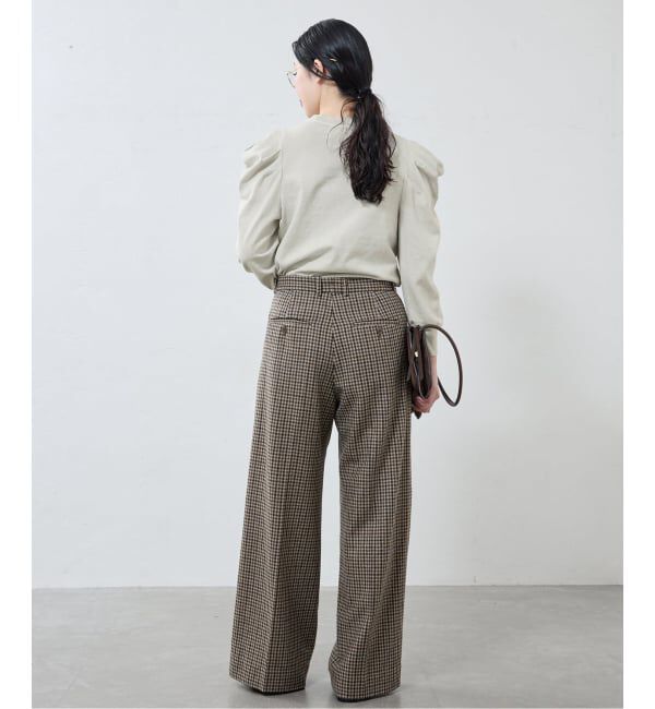 IENA「ywy/ワイワイ 別注 TUCK SLEEVE TOPS EX カットソー TUCK SLV VNTG」|Tシャツ・カットソー|