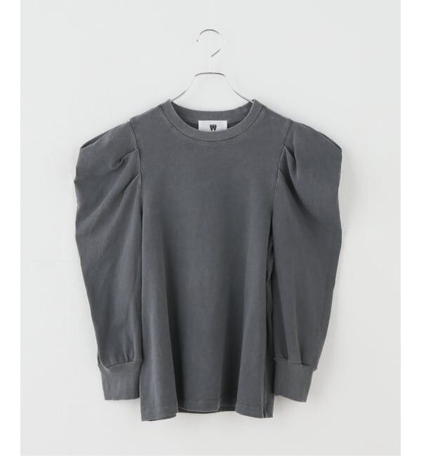 IENA「ywy/ワイワイ 別注 TUCK SLEEVE TOPS EX カットソー TUCK SLV VNTG」|Tシャツ・カットソー|