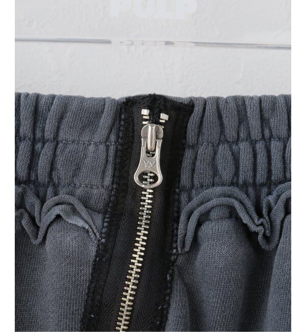 PULP「【Geek Office / ギークオフィス】OPEN YY / Knitted CURVED ZIP SWEAT PANTS」|スラックス|