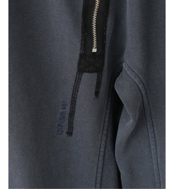 PULP「【Geek Office / ギークオフィス】OPEN YY / Knitted CURVED ZIP SWEAT PANTS」|スラックス|