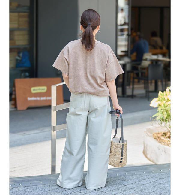 JOURNAL STANDARD「《追加3》ラウンドヘムピグメントT」|Tシャツ・カットソー|