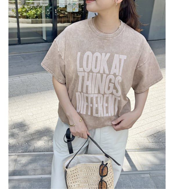 JOURNAL STANDARD「《追加3》ラウンドヘムピグメントT」|Tシャツ・カットソー|