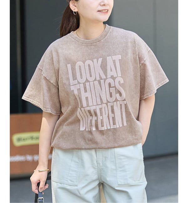 JOURNAL STANDARD「《追加3》ラウンドヘムピグメントT」|Tシャツ・カットソー|