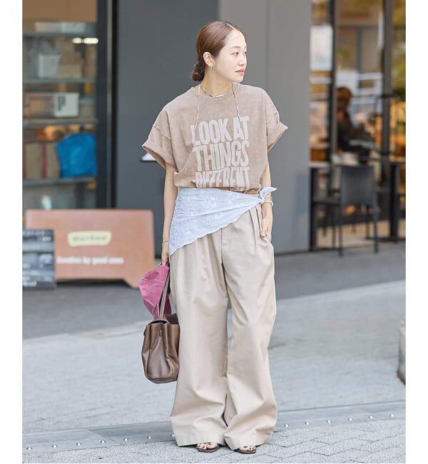 JOURNAL STANDARD「《追加3》ラウンドヘムピグメントT」|Tシャツ・カットソー|