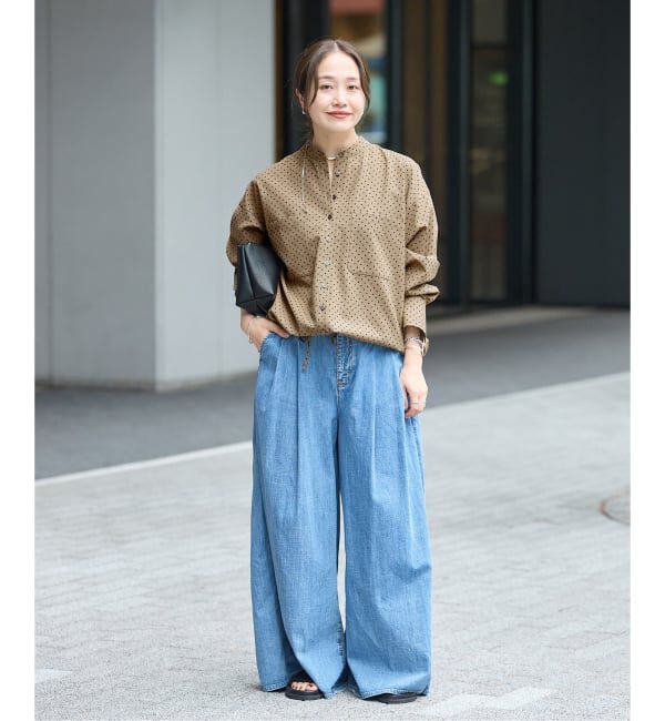 JOURNAL STANDARD「《追加》ウーリッシュツイルタックボリュームシャツ」|シャツ・ブラウス|