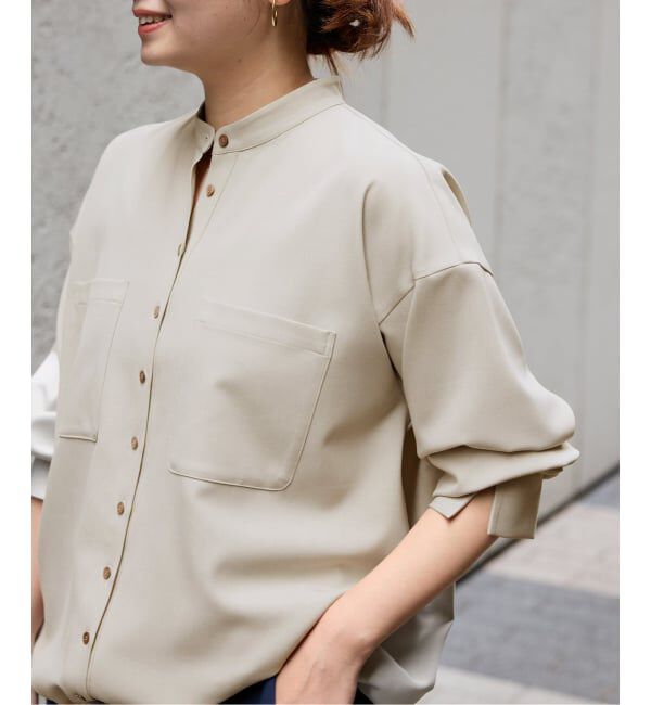 JOURNAL STANDARD「《追加》ウーリッシュツイルタックボリュームシャツ」|シャツ・ブラウス|