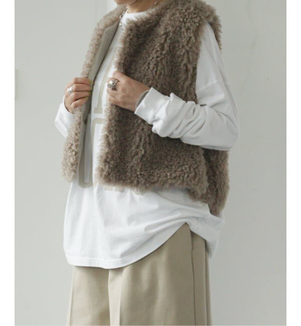 journal standard luxe「カーリーショートベスト」|その他|