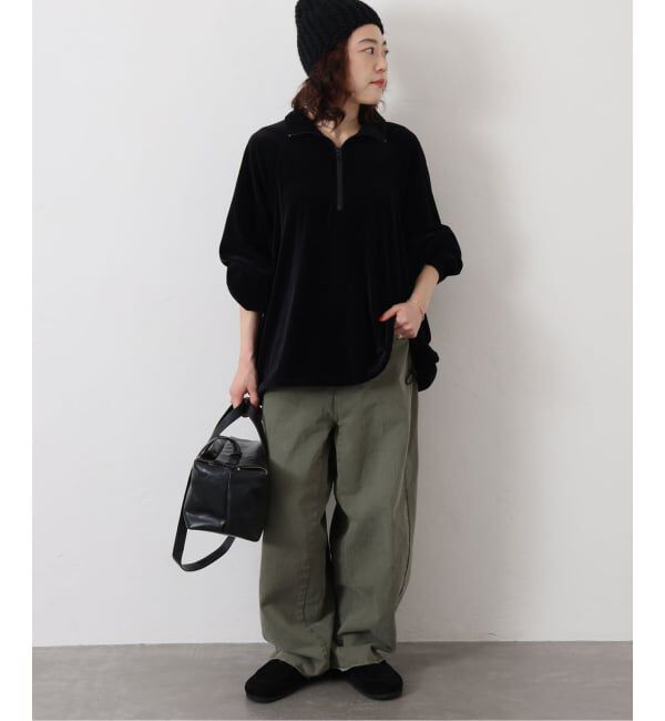 journal standard luxe「《予約》ベロアハーフジップブルゾン」|その他|