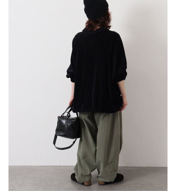 journal standard luxe「《予約》ベロアハーフジップブルゾン」|その他|