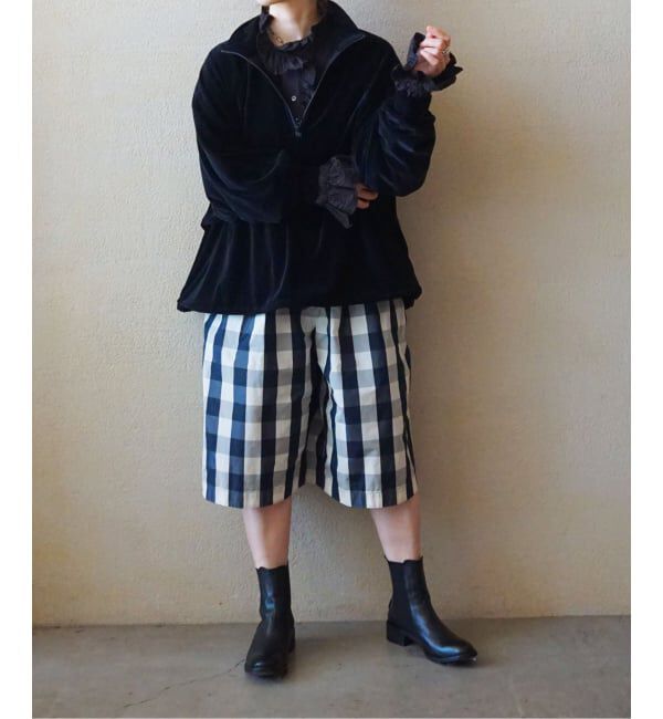 journal standard luxe「《予約》ベロアハーフジップブルゾン」|その他|