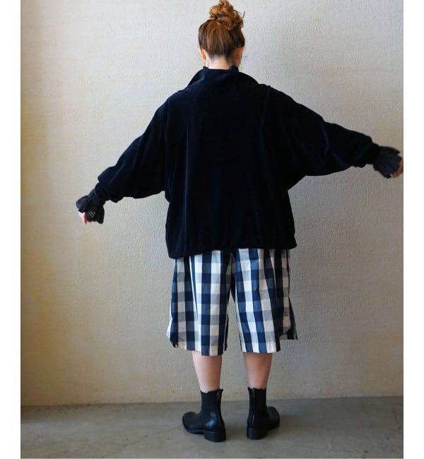 journal standard luxe「《予約》ベロアハーフジップブルゾン」|その他|