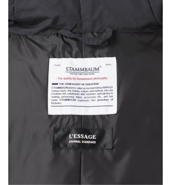 journal standard L'essage「《追加予約》STAMMBAUM*L'ESSAGEショートダウンコート」|その他|