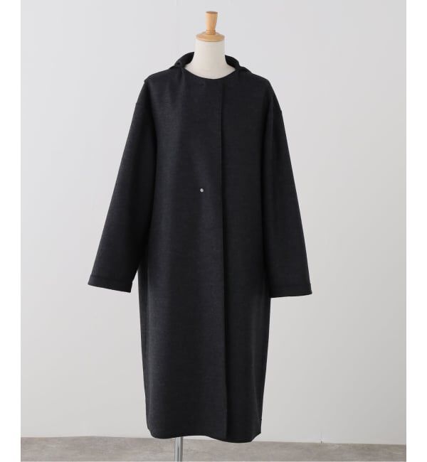 journal standard L'essage「HARRIS WHARF LONDON Women scarf coat light pressed wool コート」|その他|