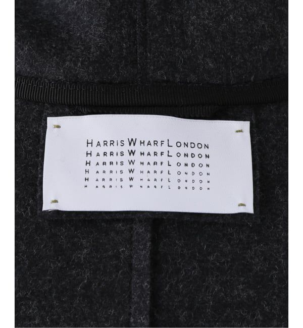journal standard L'essage「HARRIS WHARF LONDON Women scarf coat light pressed wool コート」|その他|