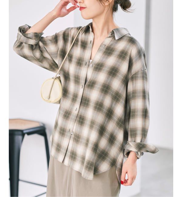 Spick and Span「ソフトオンブレチェックシャツ」|シャツ・ブラウス|