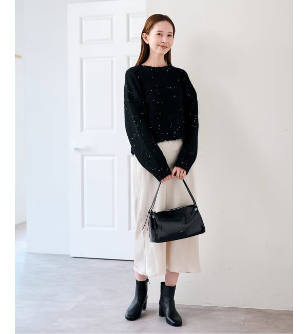 U by SPICK&SPAN「《予約》スパンコールクルーニット」|ニット・セーター|