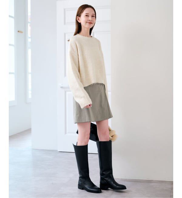 U by SPICK&SPAN「《予約》スパンコールクルーニット」|ニット・セーター|