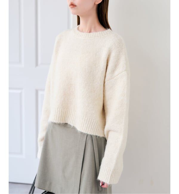 U by SPICK&SPAN「《予約》スパンコールクルーニット」|ニット・セーター|