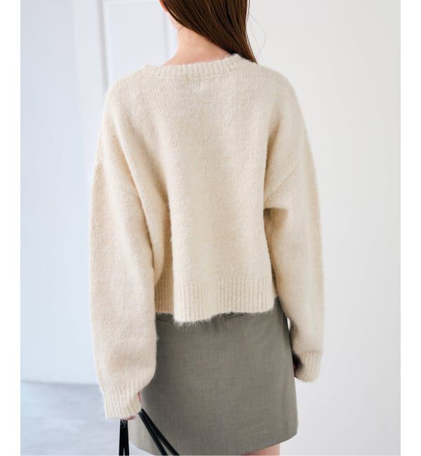 U by SPICK&SPAN「《予約》スパンコールクルーニット」|ニット・セーター|