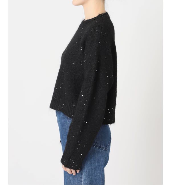 U by SPICK&SPAN「《予約》スパンコールクルーニット」|ニット・セーター|