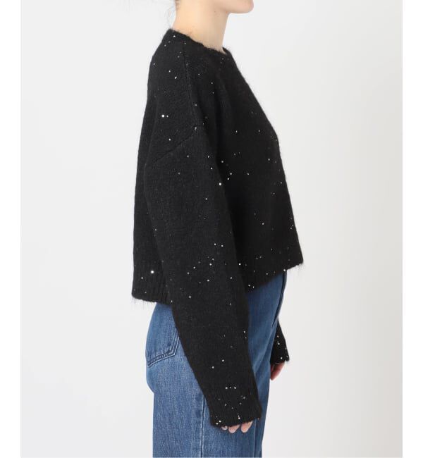 U by SPICK&SPAN「《予約》スパンコールクルーニット」|ニット・セーター|
