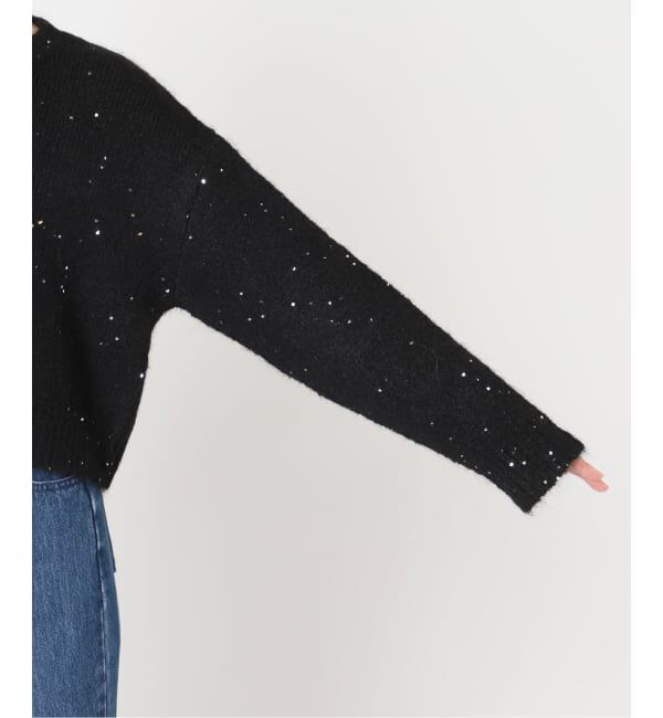 U by SPICK&SPAN「《予約》スパンコールクルーニット」|ニット・セーター|