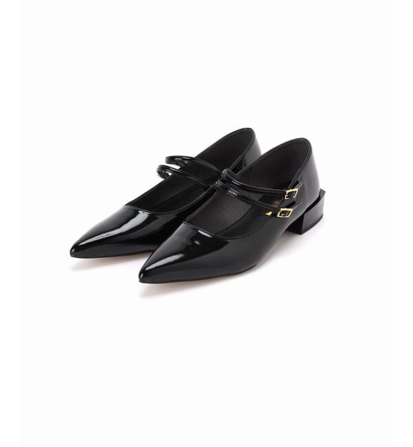 GRISE「《WEB+一部店舗限定》GRISE3cmポインテッドダブルストラップメリージェーン」|パンプス|