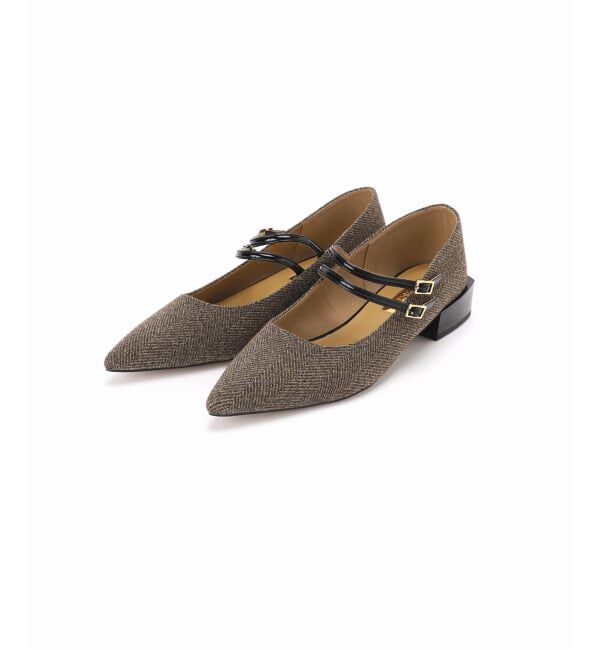 GRISE「《WEB+一部店舗限定》GRISE3cmポインテッドダブルストラップメリージェーン」|パンプス|
