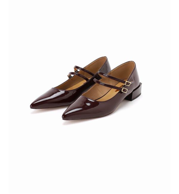 GRISE「《WEB+一部店舗限定》GRISE3cmポインテッドダブルストラップメリージェーン」|パンプス|