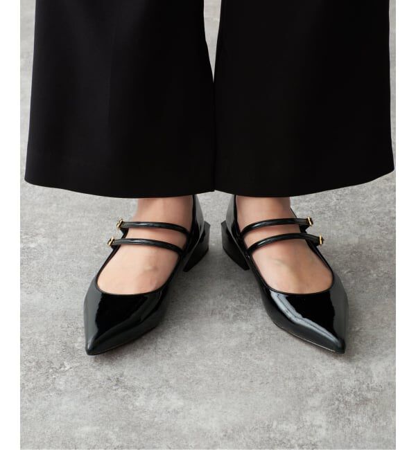 GRISE「《WEB+一部店舗限定》GRISE3cmポインテッドダブルストラップメリージェーン」|パンプス|