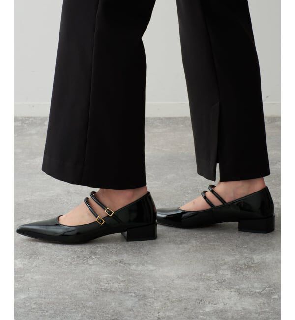 GRISE「《WEB+一部店舗限定》GRISE3cmポインテッドダブルストラップメリージェーン」|パンプス|