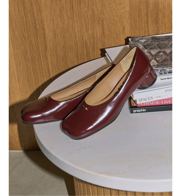 GRISE「《追加 / WEB+一部店舗限定》GRISE3cmレザーCURVYバレリーナ」|バレエシューズ|