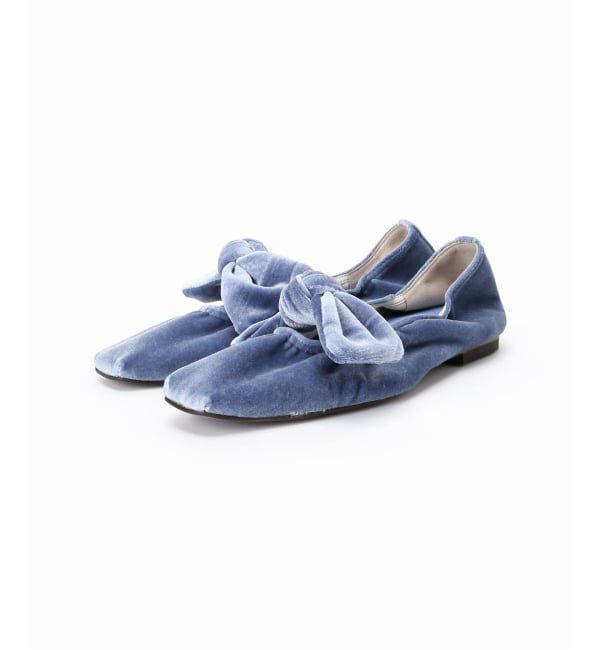  「《追加予約》スクエアベルベットリボンフラット」|その他|