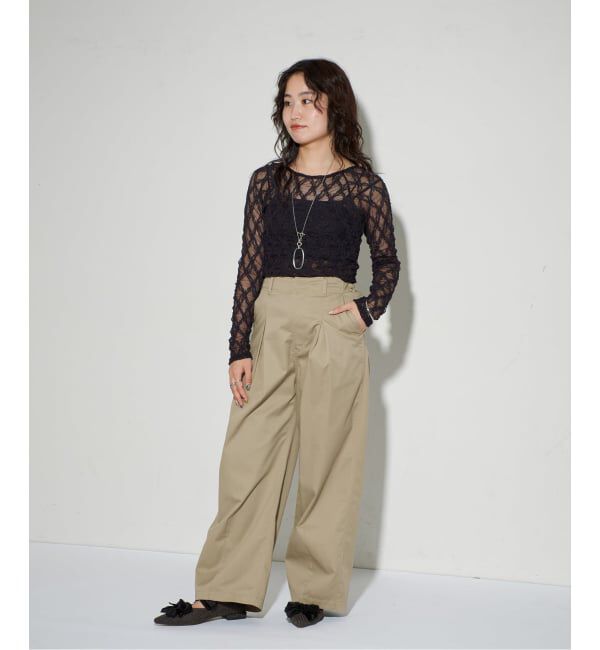 GRISE「《予約/WEB+一部店舗限定》GRISEポインテッドサテンリボンフラット」|その他|