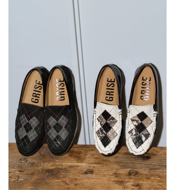 GRISE「《予約/WEB+一部店舗限定》GRISE LEATHER AGYLE ローファー」|ローファー|