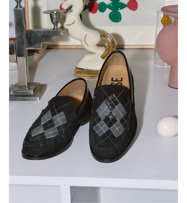 GRISE「《予約/WEB+一部店舗限定》GRISE LEATHER AGYLE ローファー」|ローファー|