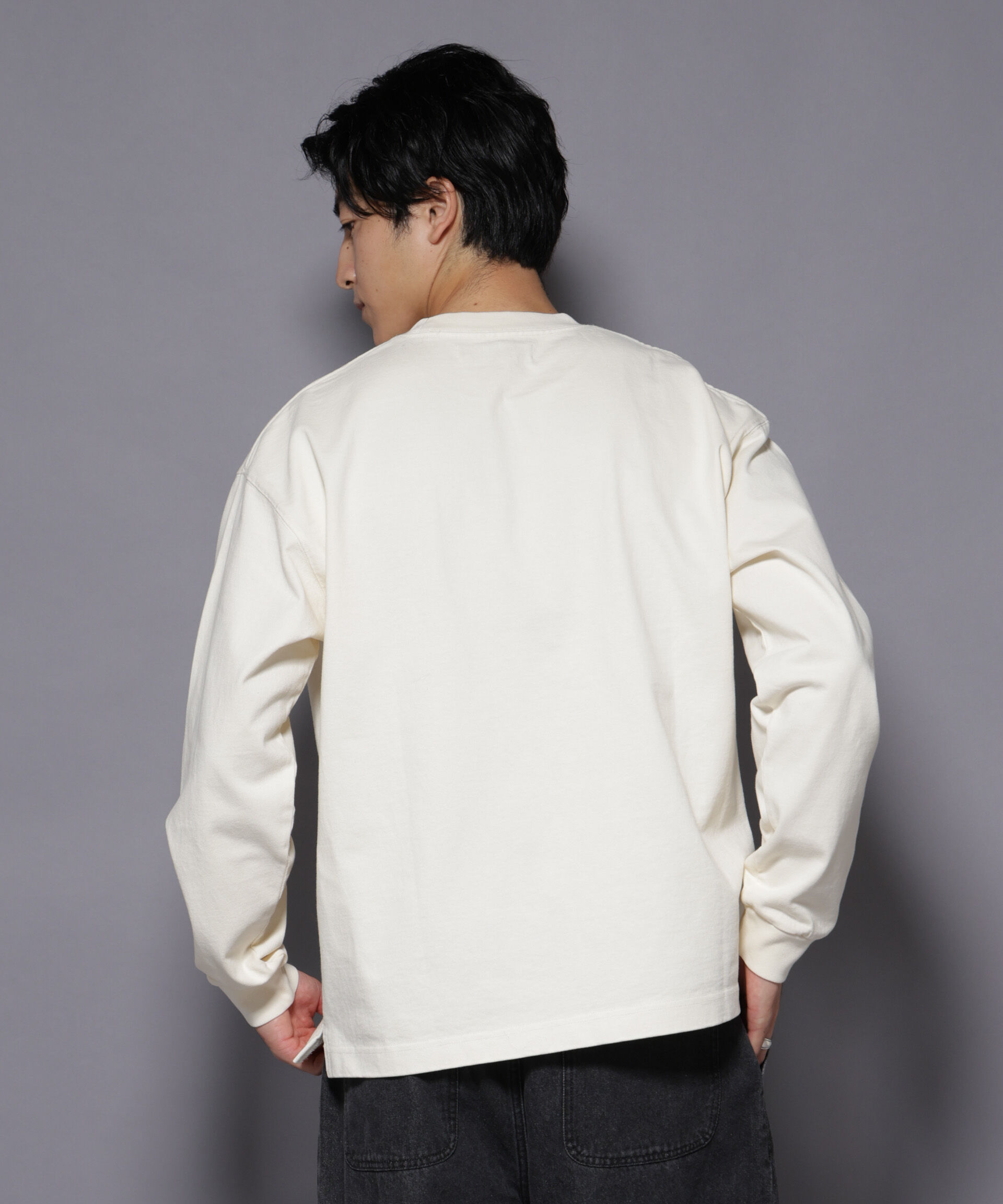 NANO universe「ヘビーオンスワイドプルオーバー 長袖」|Tシャツ・カットソー|