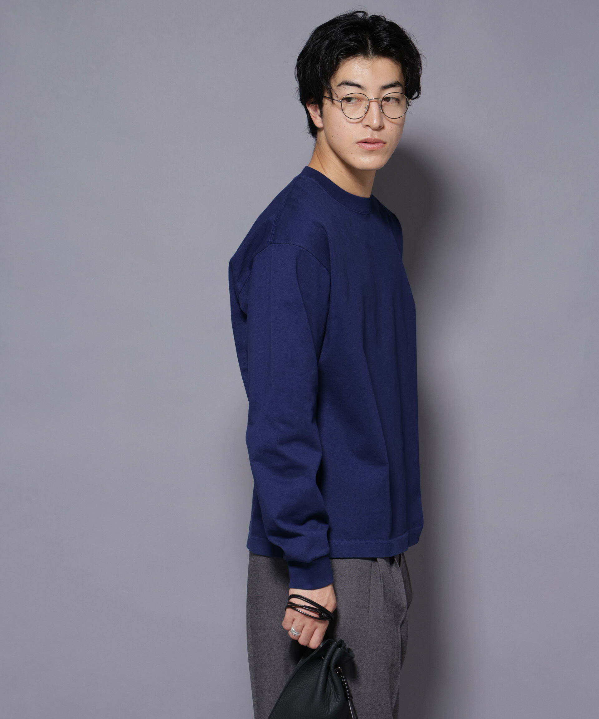 NANO universe「ヘビーオンスワイドプルオーバー 長袖」|Tシャツ・カットソー|