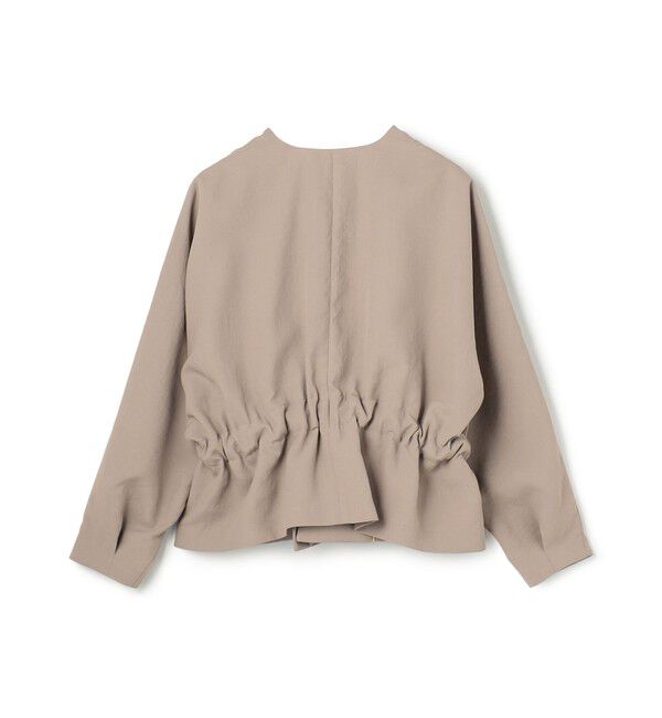 BEIGE,「【ロングセラー・新色追加】PORDIC / ドロスト付きノーカラージャケット」|その他|