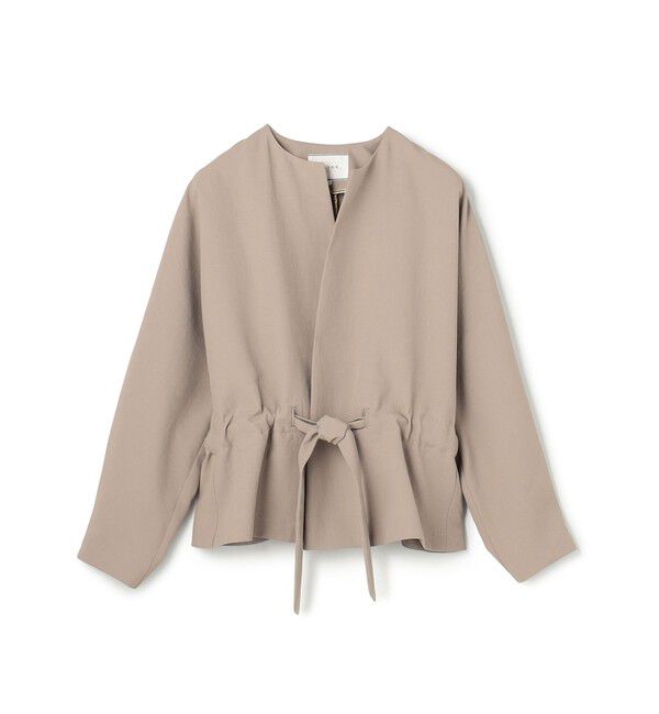 BEIGE,「【ロングセラー・新色追加】PORDIC / ドロスト付きノーカラージャケット」|その他|