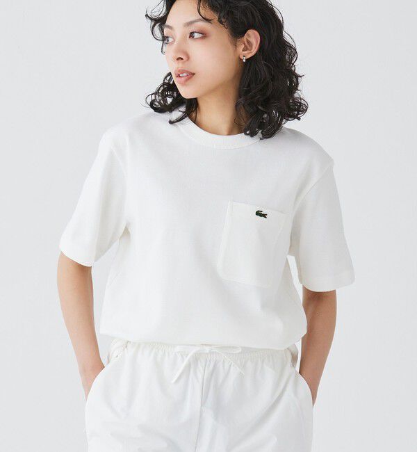 LACOSTE「鹿の子地ポケット半袖Tシャツ」|Tシャツ・カットソー|