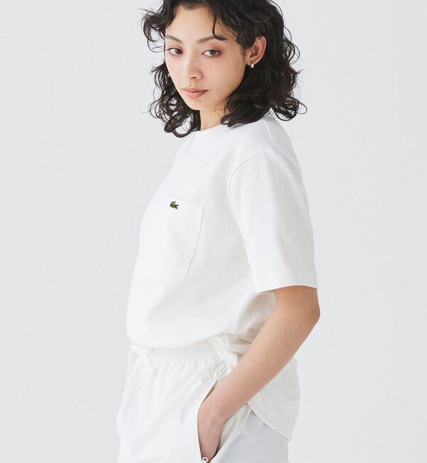 LACOSTE「鹿の子地ポケット半袖Tシャツ」|Tシャツ・カットソー|