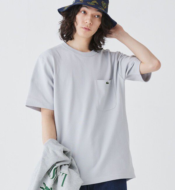 LACOSTE「鹿の子地ポケット半袖Tシャツ」|Tシャツ・カットソー|