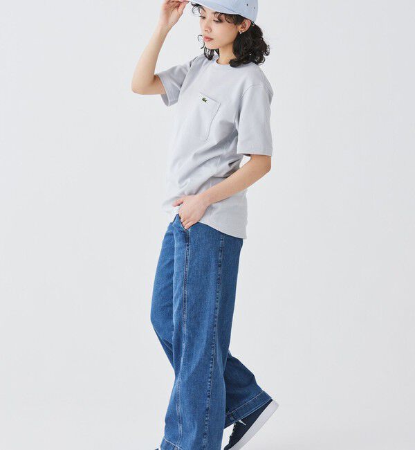 LACOSTE「鹿の子地ポケット半袖Tシャツ」|Tシャツ・カットソー|